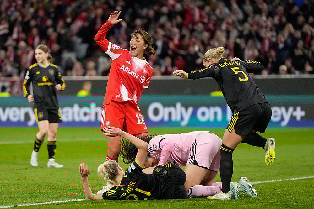 Womens Champions League Soccer Match: Manchester United vs Bayern Munich