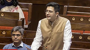 PTI : AAP MP Raghav Chadha speaks in the Rajya Sabha during the Winter session of Parliament, on December 8, 2025.