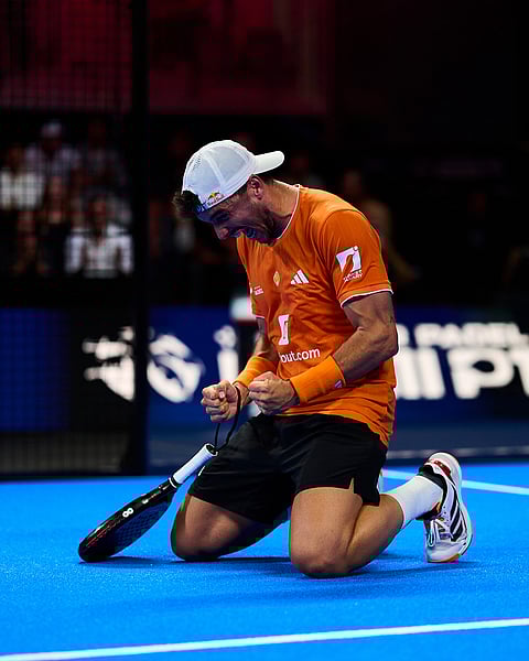 Alejandro Galan during the finals of the Miami Premier Padel P1, United States on March 29, 2026.