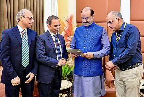 Lok Sabha Speaker Om Birla completes his self-enumeration for Census 2027. 