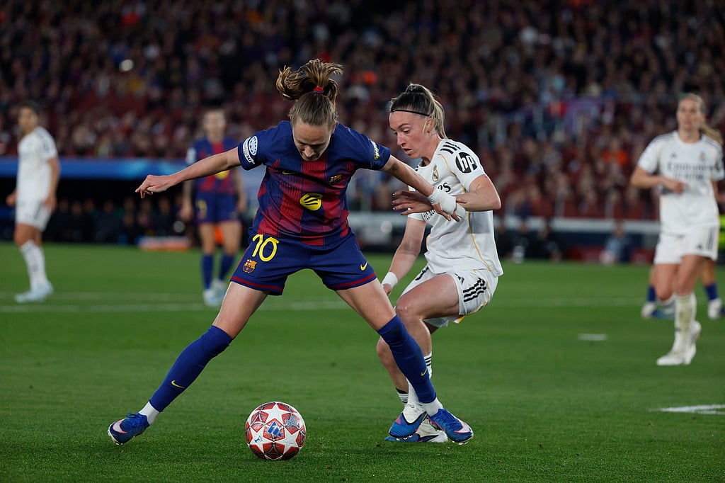 Barcelona vs Real Madrid Womens Champions League soccer-Graham Hansen