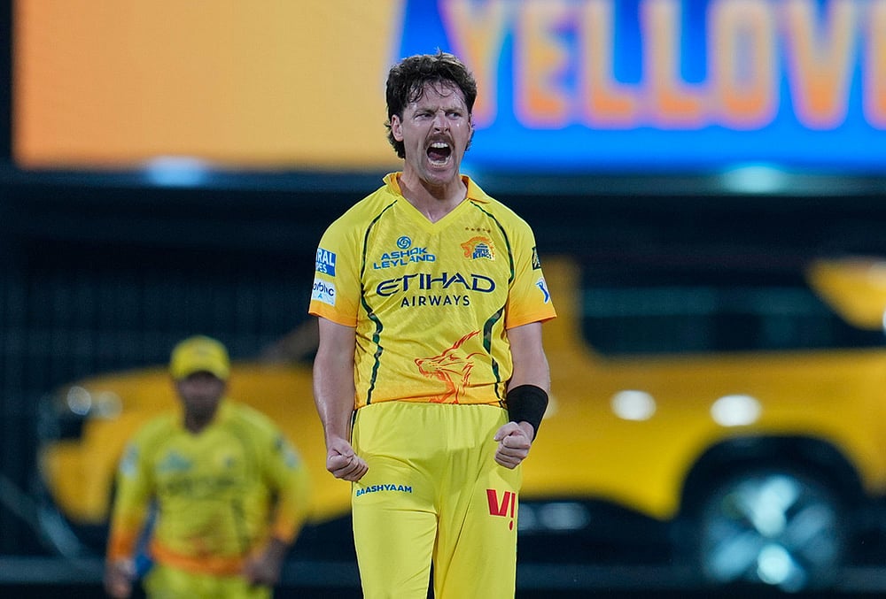 CSK vs PBKS IPL 2026 match 7 t20 cricket photos-Matt Henry