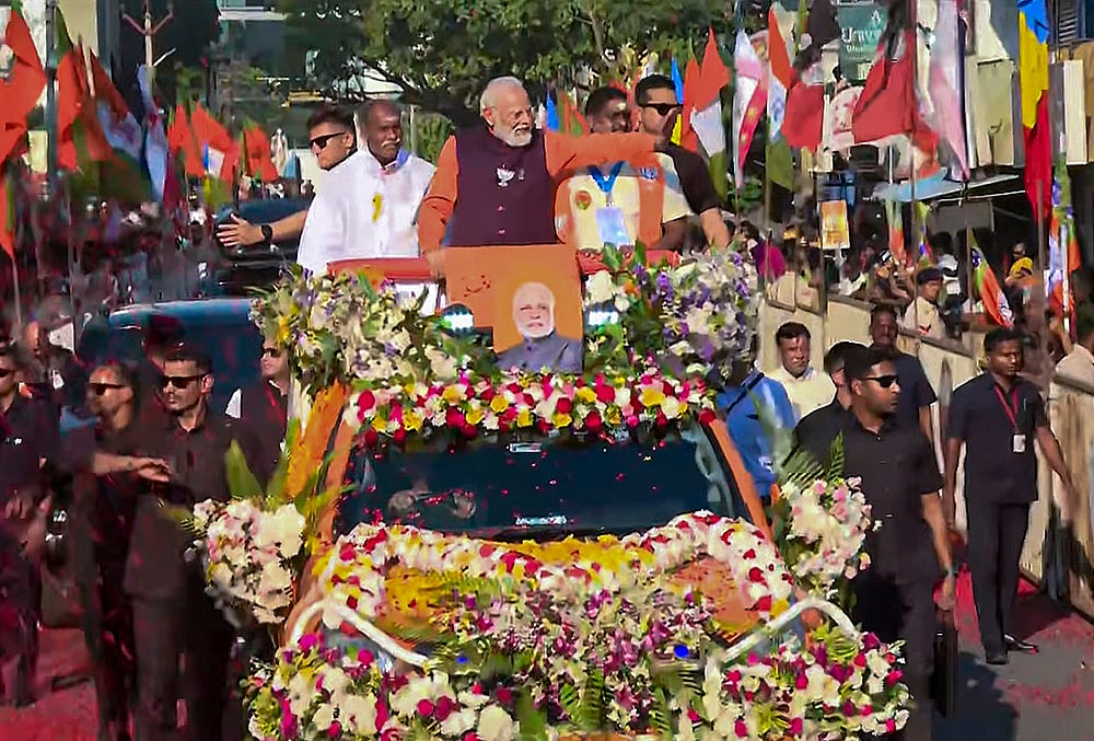 Puducherry polls: PM Modi campaigns