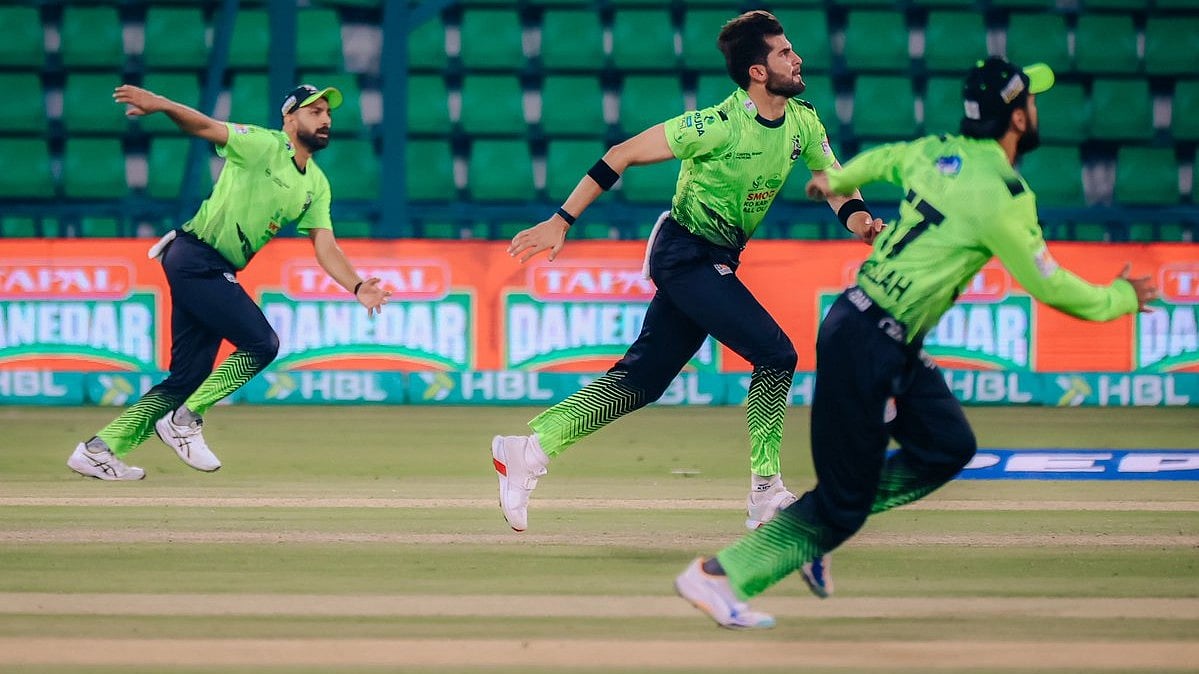 Lahore Qalandars cricketers in action during PSL 2026.  - lahoreqalandars/X
