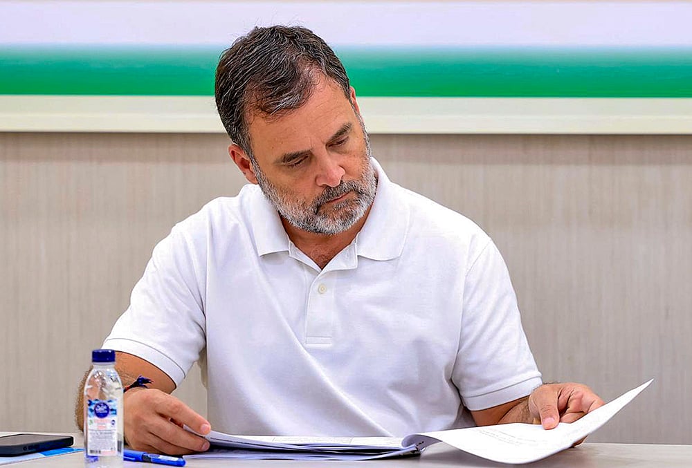 Rahul Gandhi during CEC meeting