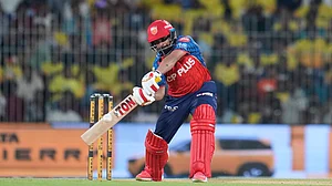 AP Photo : Punjab Kings' wicketkeeper Prabhsimran Singh plays a shot during the Indian Premier League cricket match between Chennai Super Kings and Punjab Kings in Chennai, India, Friday, April 3, 2026.