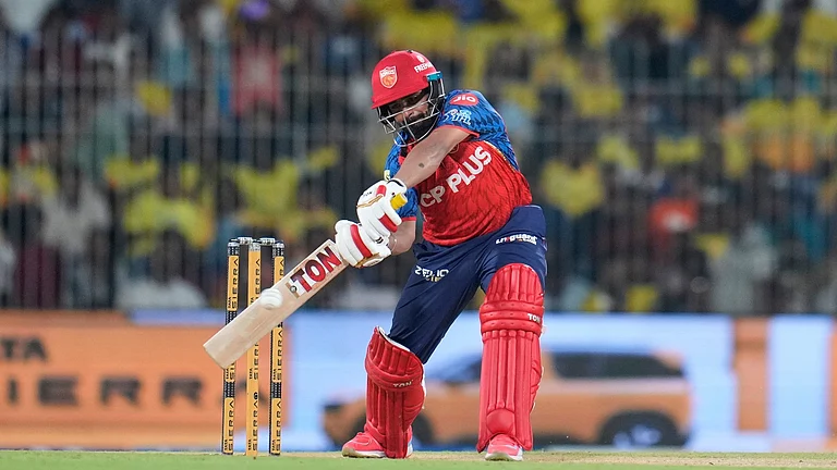 Punjab Kings' wicketkeeper Prabhsimran Singh plays a shot during the Indian Premier League cricket match between Chennai Super Kings and Punjab Kings in Chennai, India, Friday, April 3, 2026. - AP Photo