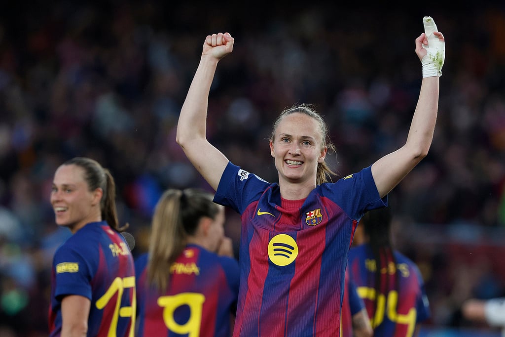 Barcelona vs Real Madrid Womens Champions League soccer-Graham Hansen