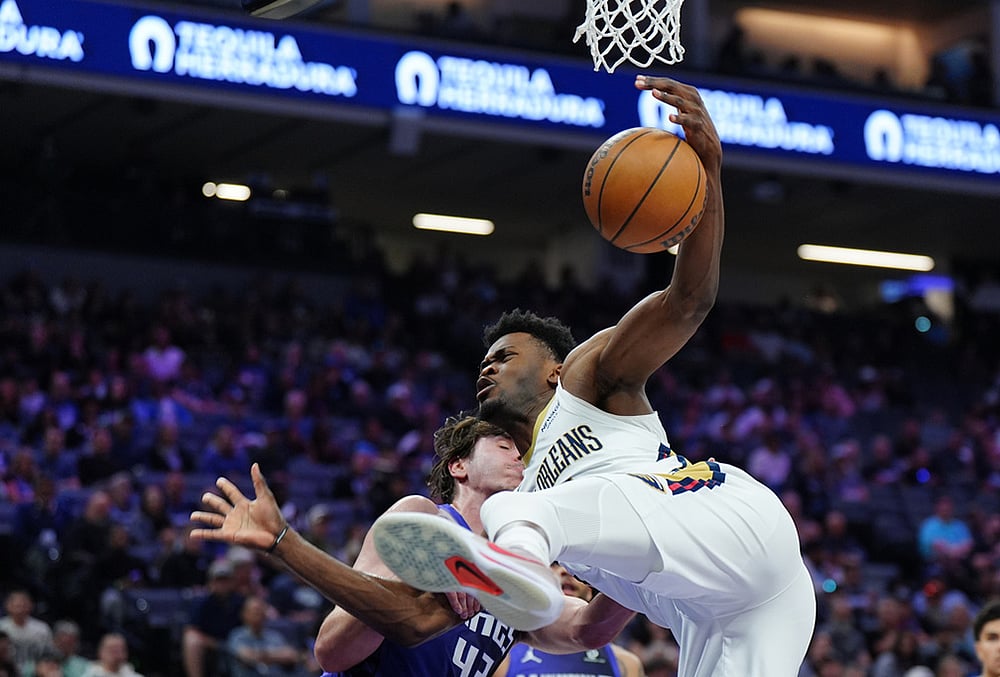 Sacramento Kings Vs New Orleans Pelicans NBA basketball-Yves Missi