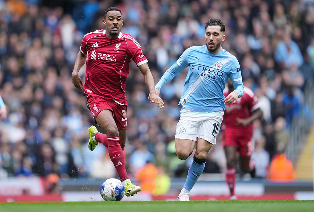 Manchester City and Liverpool Britain FA Cup Soccer-Rayan Cherki