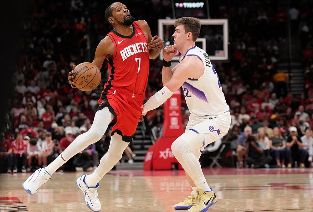 Houston Rockets Vs Utah Jazz NBA basketball-Kevin Durant