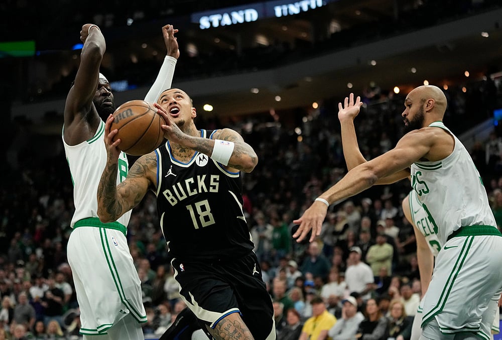 Milwaukee Bucks Vs Boston Celtics NBA basketball-Kyle Kuzma