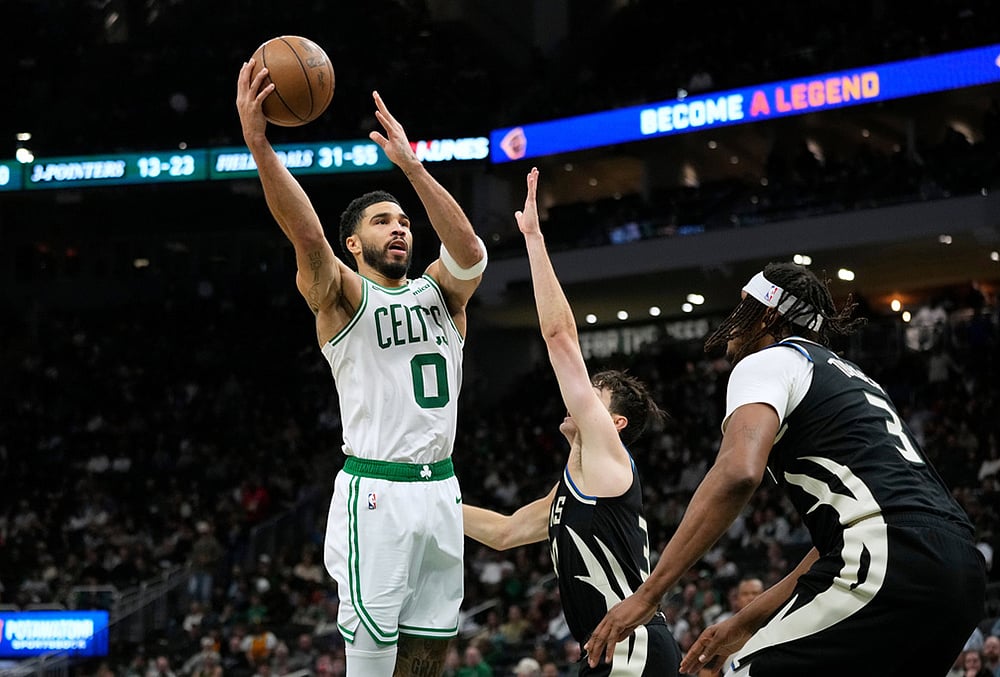 Milwaukee Bucks Vs Boston Celtics NBA basketball-Jayson Tatum