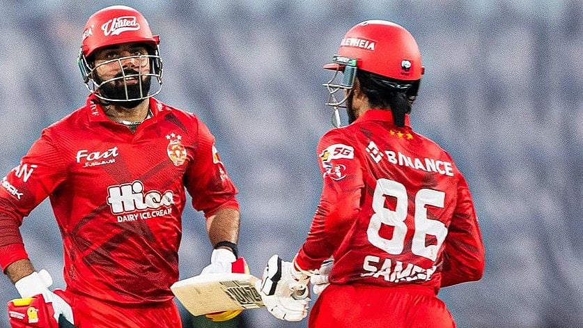 Islamabad United cricketers in action during PSL 2026.  - @IsbUnited