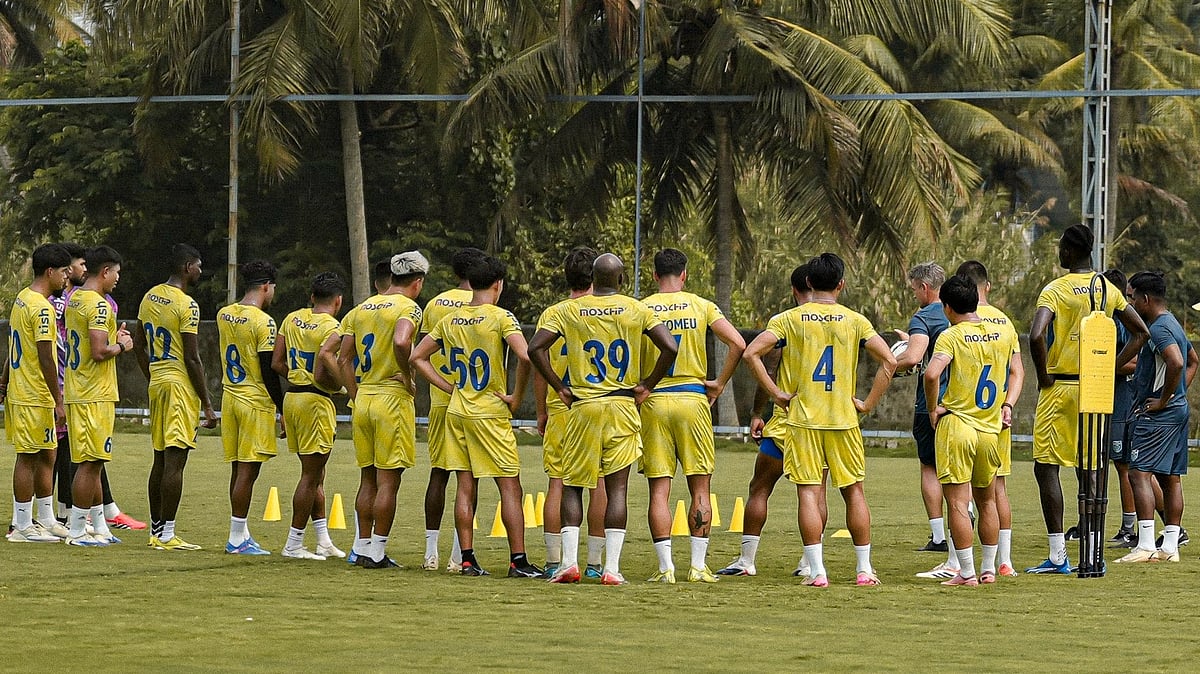 Kerala Blasters at a training session during the Indian Super League 2025-26 season. - Photo: X/Kerala Blasters