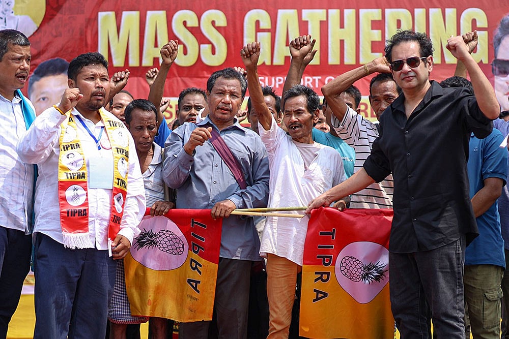 Bikram Manikya Deb Barma campaigns in Tripura