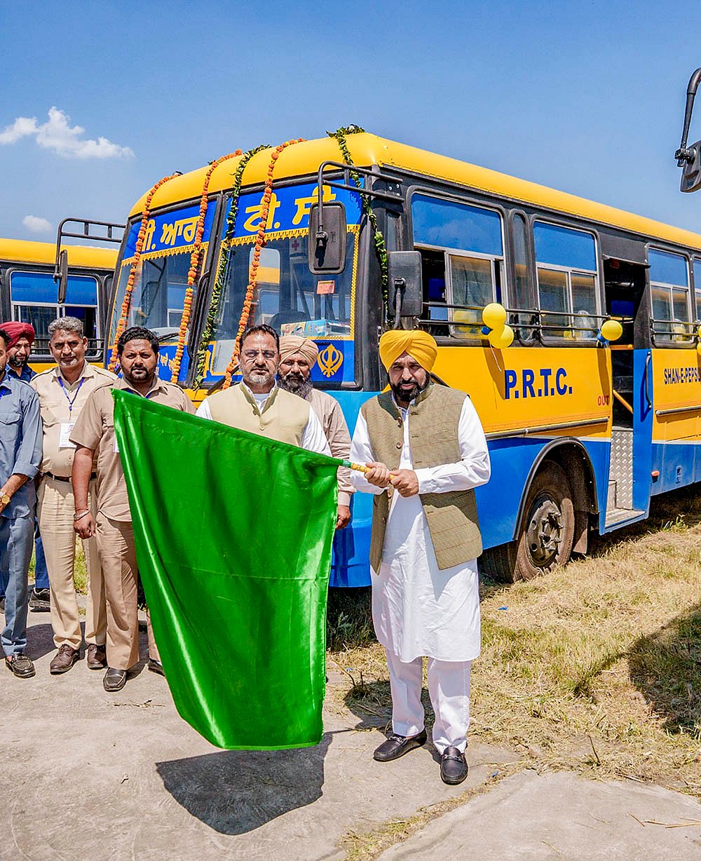 Bhagwant Mann flags off 250 new buses