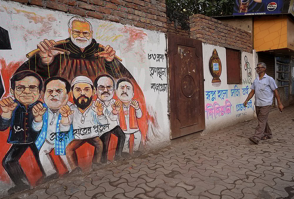 Wall Graffiti at Rashbehari Kolkata South 