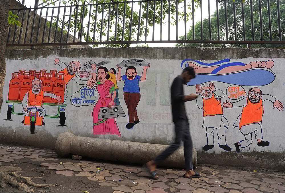 Wall Graffiti at Taltala near Park Circus