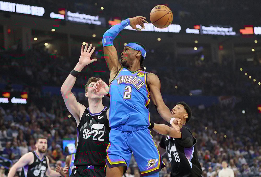Oklahoma City Thunder Vs Utah Jazz NBA photo gallery-Shai Gilgeous-Alexander
