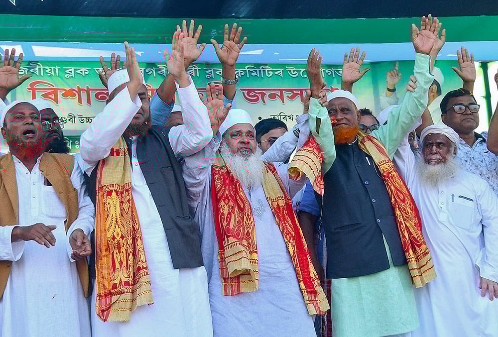 Assam polls: Badruddin Ajmal campaigns for party candidate