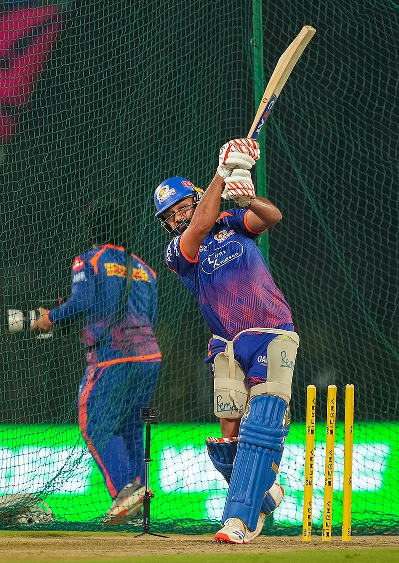 RR vs MI Indian Premier League match photos- Rohit Sharma