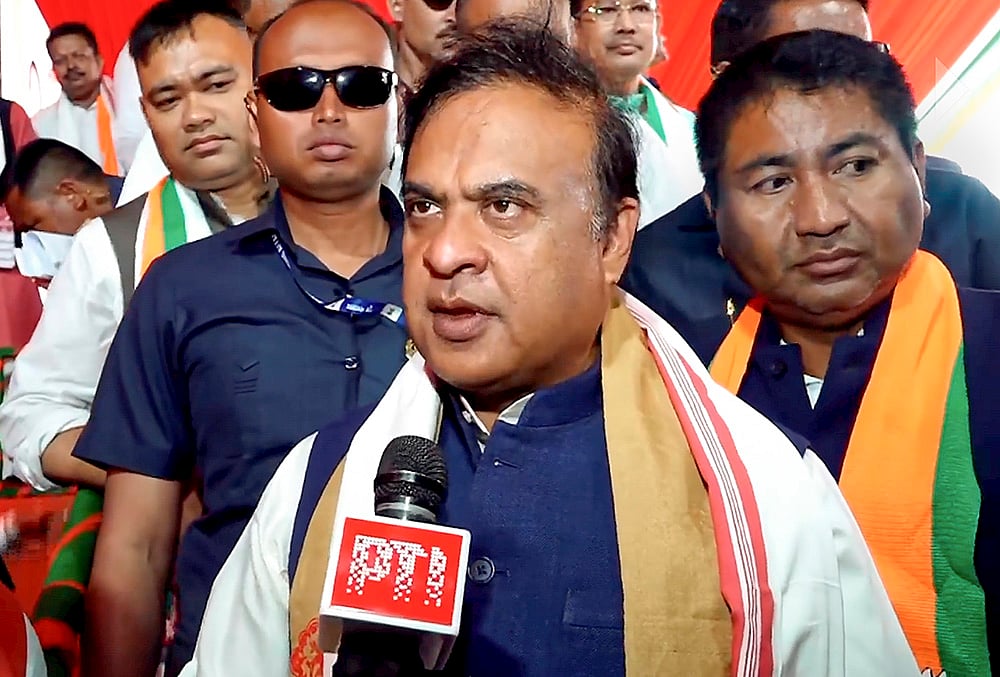 Assam polls: CM Sarma speaks to the media