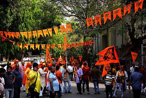 Ramnavami sobhaa yatra at Bhabanipur