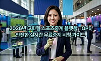 2026년 고화질 스포츠중계 플랫폼 TOP5 – 안전한 실시간 무료중계 시청 가이드