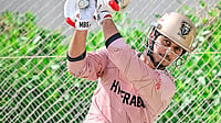 HHKingsmen/X : Saim Ayub in Hyderabad Kingsmen training before match against Peshawar Zalmi in PSL 2026.
