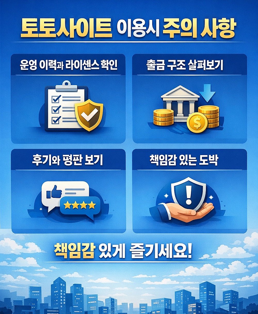 토토사이트 이용시 주의 사항