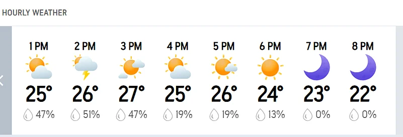 DC Vs GT, IPL 2026: Delhi’s Hourly Weather Forecast For Today