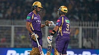 KKR Vs LSG Live Streaming, IPL 2026: When, Where To Watch Match 15 On TV And Online? AP : Kolkata Knight Riders' captain Ajinkya Rahane, right, and Angkrish Raghuvanshi bat during the Indian Premier League match against Punjab Kings in Kolkata.