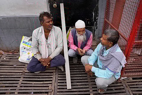 Struggling to afford daily expenses, workers said that at least 20 per cent of the labour force at Noida’s market has returned to their native places in Uttar Pradesh and Bihar.