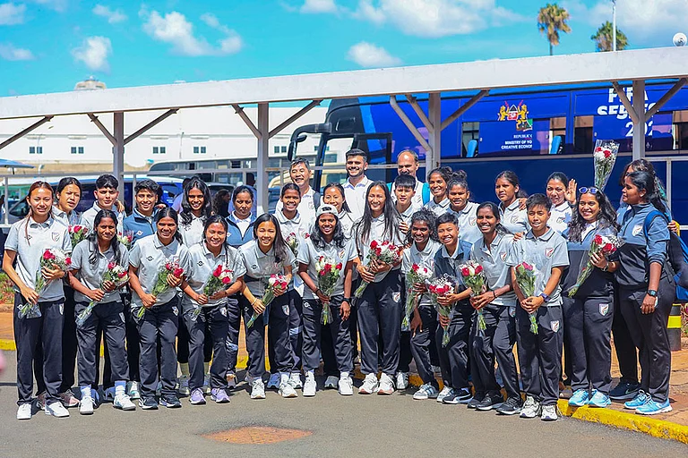 India women's football team lands in Nairobi, Kenya, for the FIFA Series 2026 Kenya in April. - | Source: AIFF