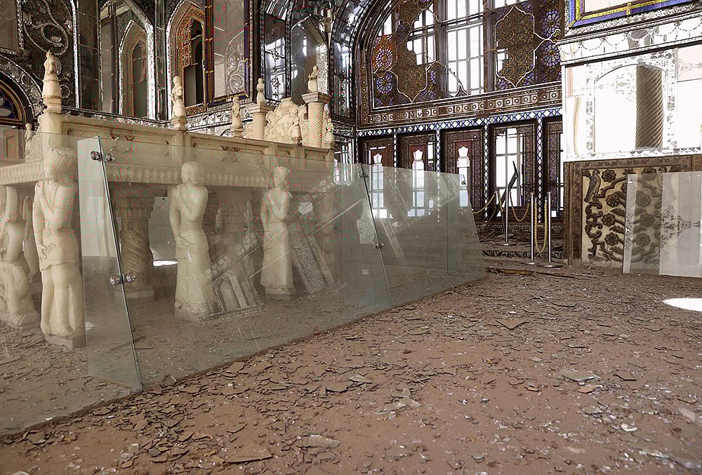 Damage caused by U.S. and Israeli strikes on Iran is seen at the Qajar-era Golestan Palace in Tehran, Iran. - | Photo: ISNA via AP