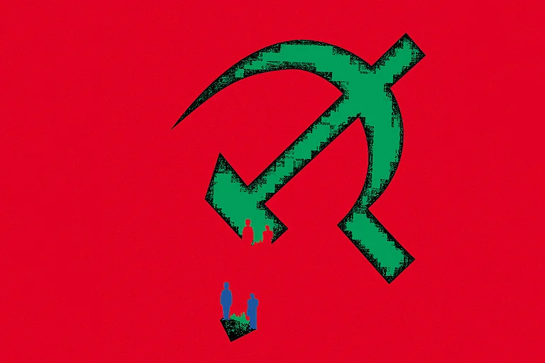 While disenchantment among Dalits and Adivasis in Kerala reflects a shift in the Left’s orientation in the state towards an aspirational middle class, the unease among Muslims underscores the dilemmas of electoral balancing. - Illustration: Vikas Thakur