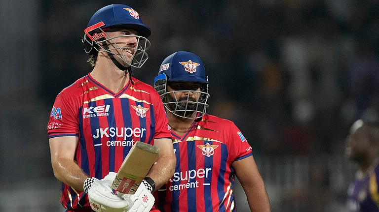 IPL 2026 KKR vs LSG Live Score: Kolkata Knight Riders take on Lucknow Super Giants in the IPL 2026 match at Eden Gardens. - Bikas Das/AP