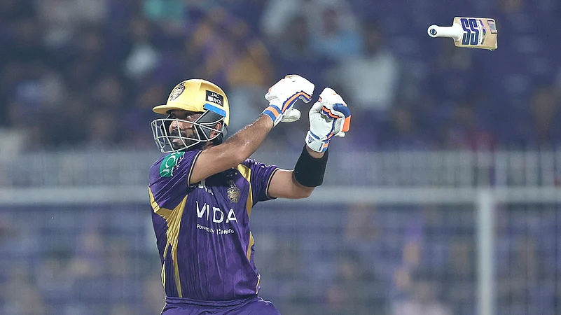 kolkata knight riders vs lucknow super giants indian premier league 2026 ajinkya rahane bat slip