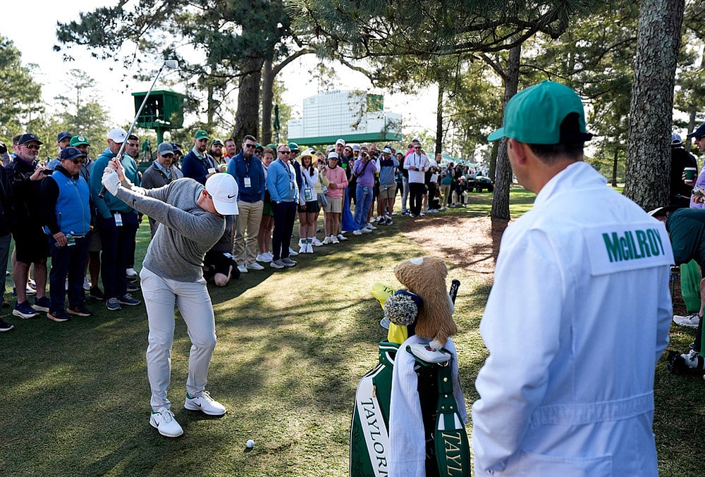 Masters golf tournament Practice round photos-Rory McIlroy