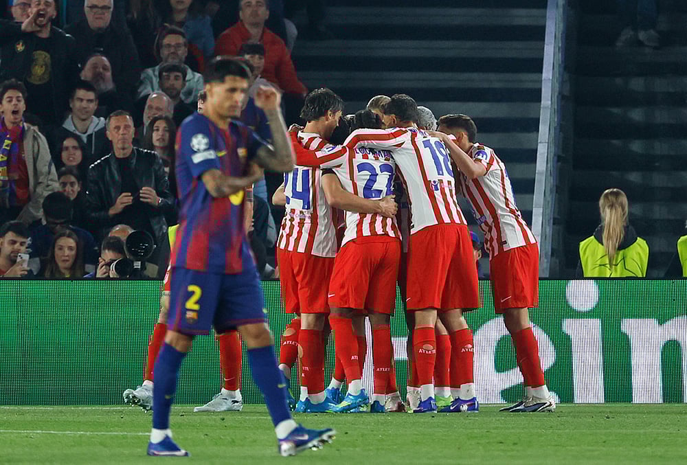FC Barcelona Vs Atletico Madrid Champions League quarterfinal match-Julian Alvarez scored a goal