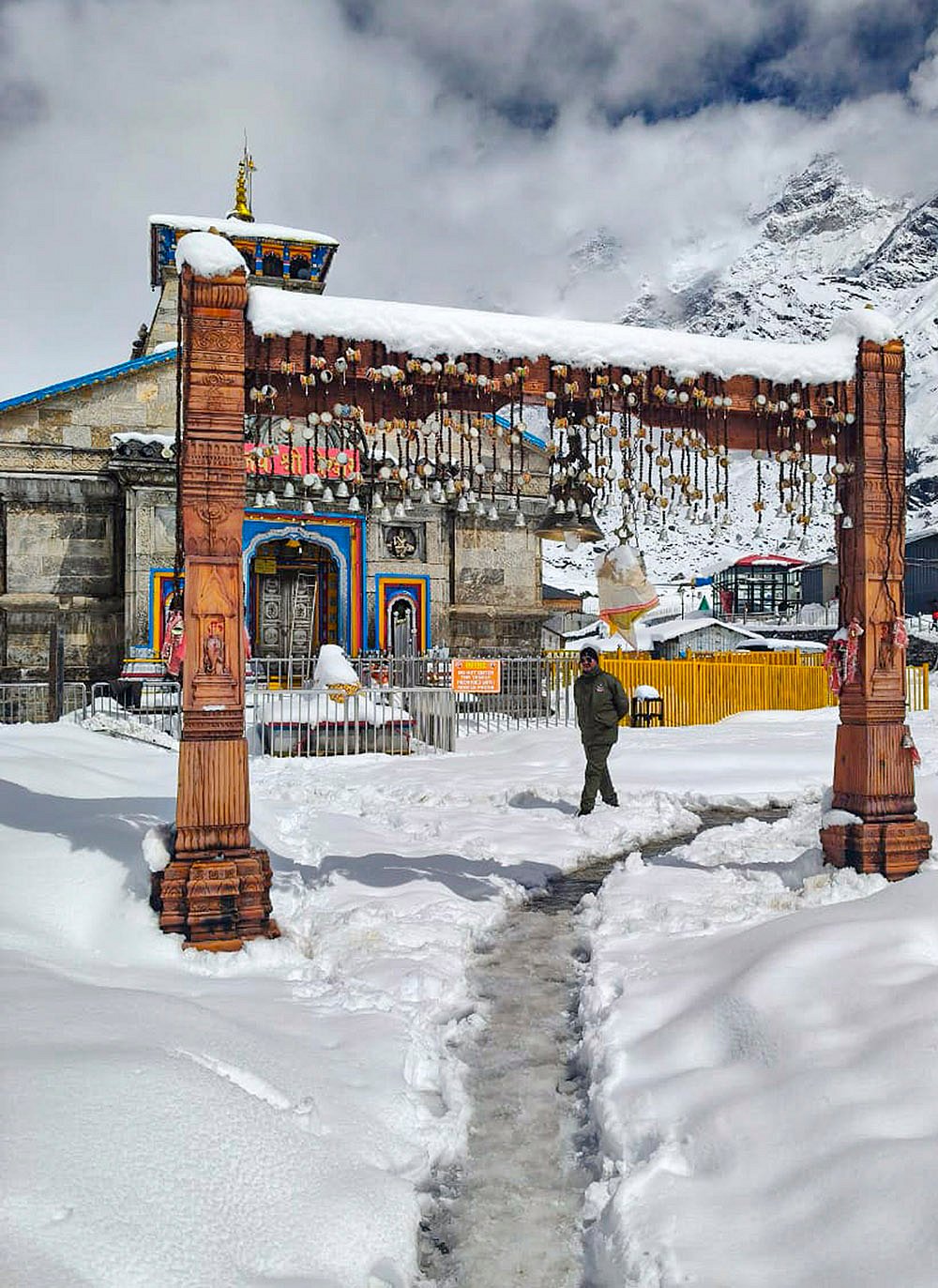 Weather: Snowfall in Kedarnath