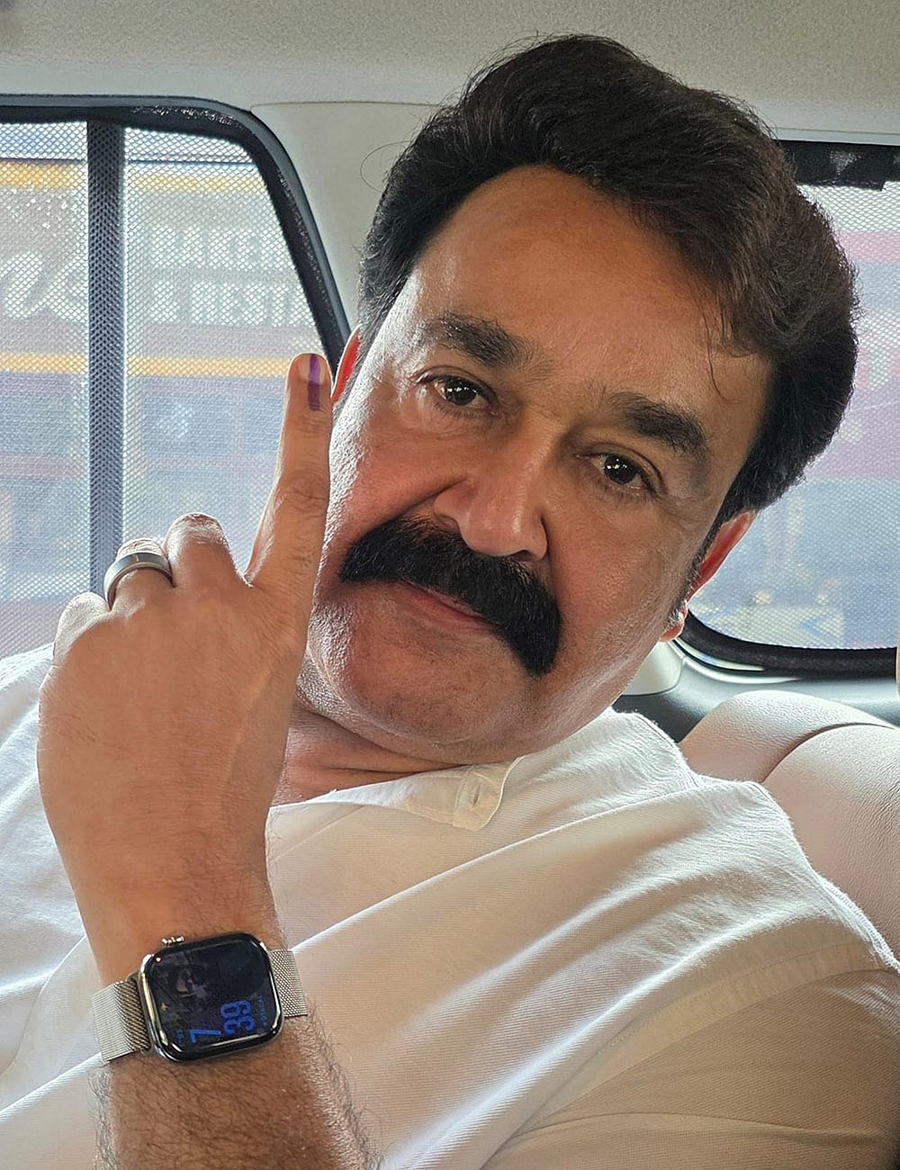 Kerala polls: Mohanlal casts vote in Trivandrum