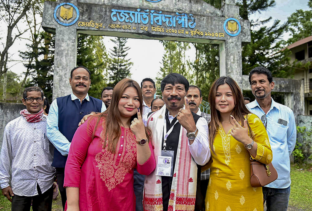 Assam polls: Atul Bora casts vote