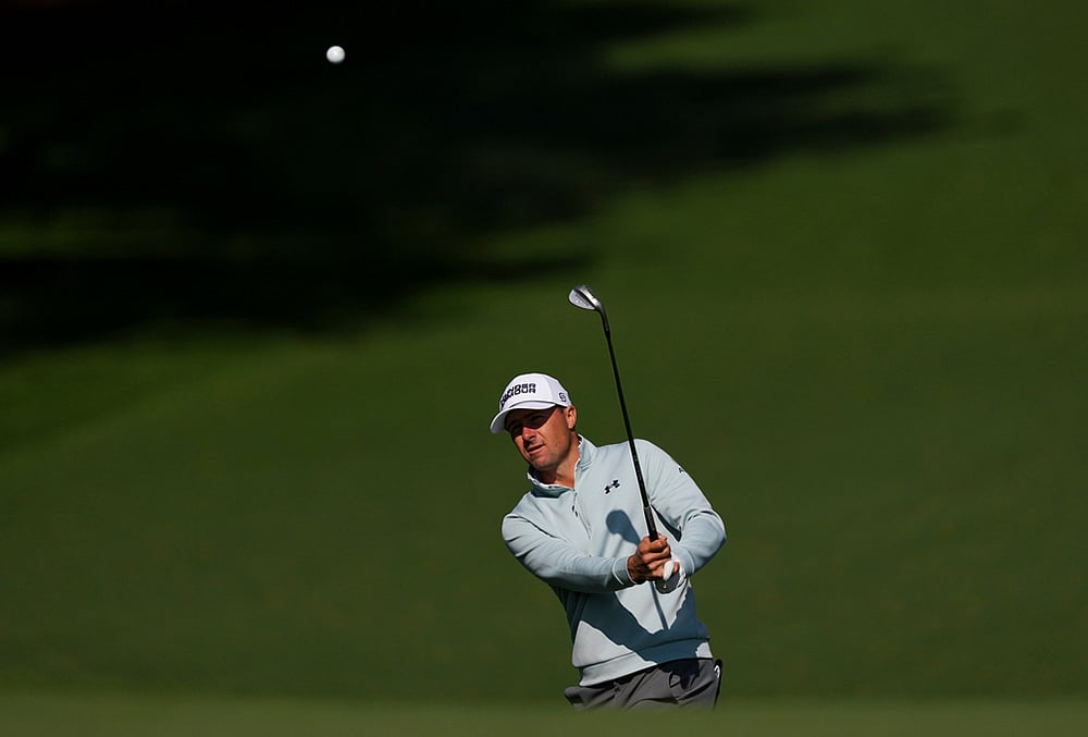 Masters golf tournament Practice round photos-Jordan Spieth