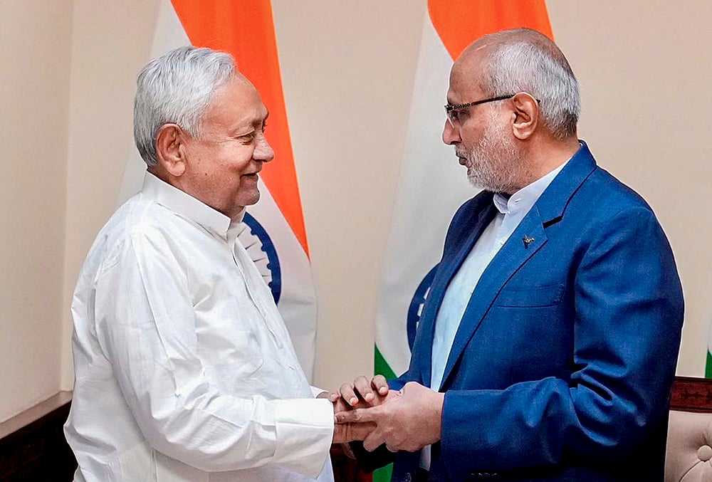 Bihar CM Nitish Kumar takes oath as Rajya Sabha member