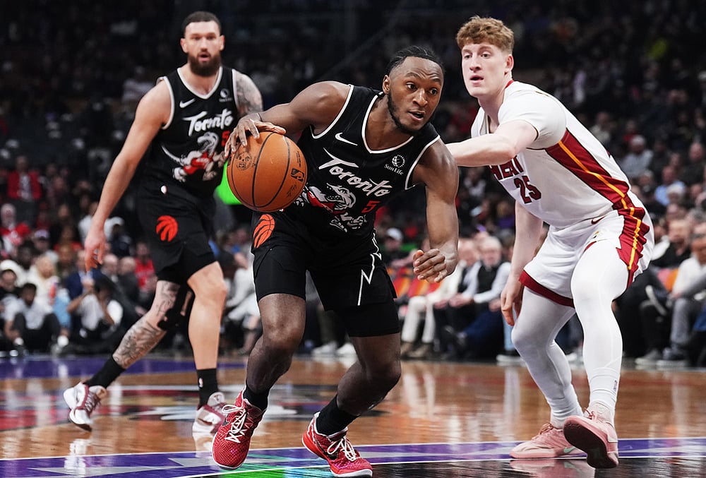 Toronto Raptors Vs Miami Heat nba game-Immanuel Quickley