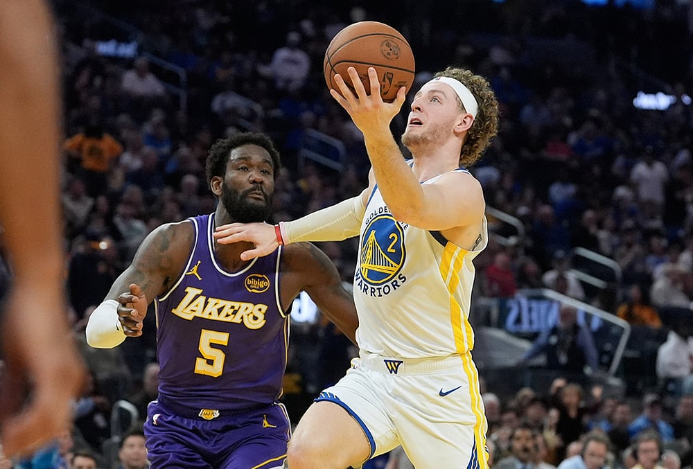 Golden State Warriors Vs Los Angeles Lakers nba game-Brandin Podziemski