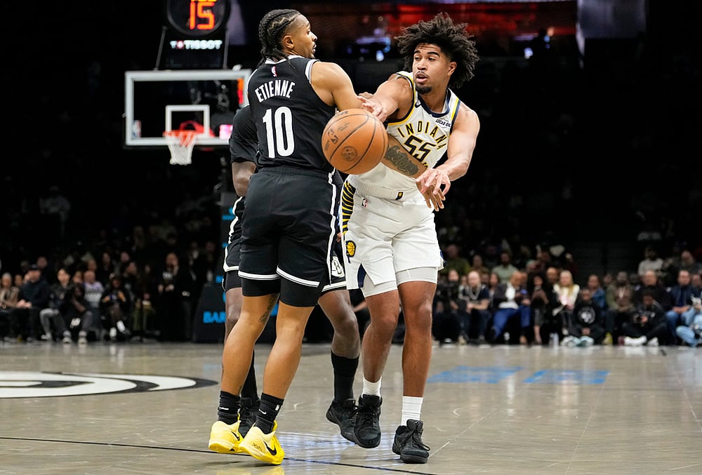 Brooklyn Nets Vs Indiana Pacers nba basketball-Ethan Thompson