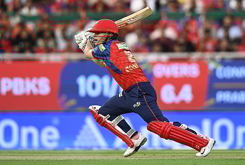 Punjab Kings' Cooper Connolly bats during the Indian Premier League cricket match between Punjab Kings and Sunrisers Hyderabad in New Chandigarh.
